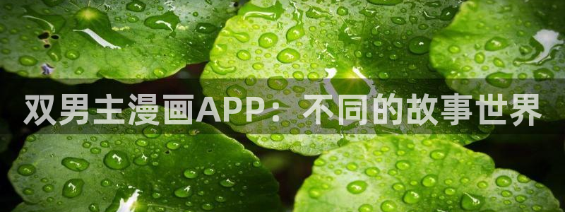 omofun动漫官网在线看：双男主漫画APP：不同的故事世界